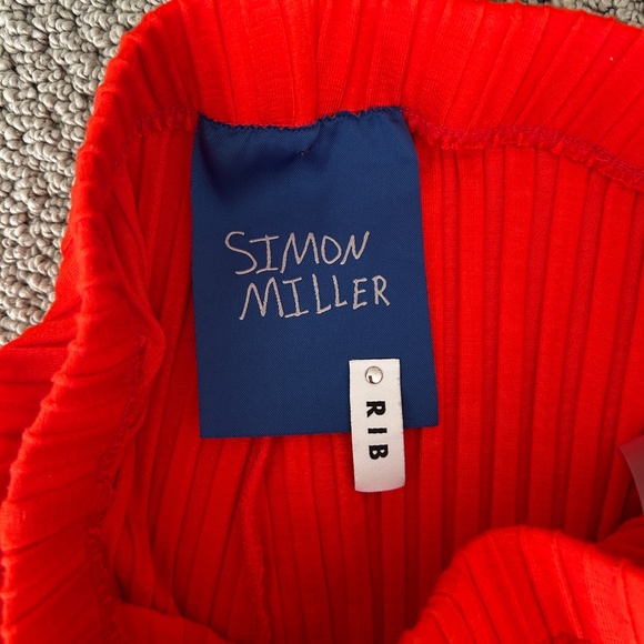 SIMON MILLER Alder Wide Leg Pants XS Hibiscus - Picture 2 of 4